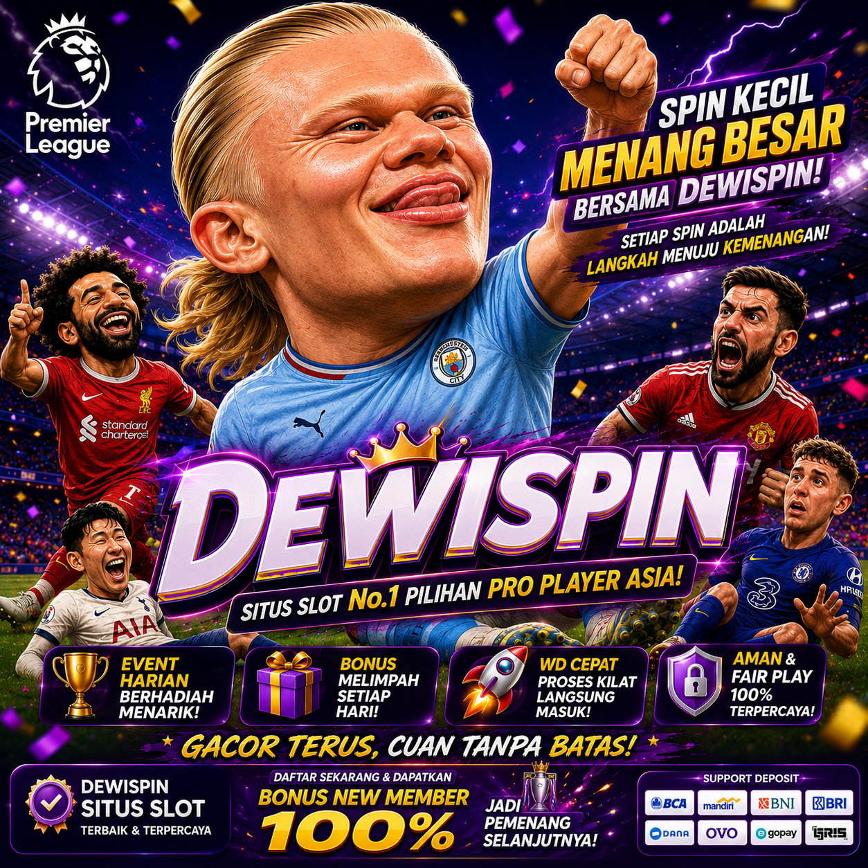 Thumbnail 1 of 3, Poster, DEWISPIN – Panggung Para Juara, Keseruan Tanpa Batas di Setiap Pertandingan Seru! designed and sold by DEWISPIN.